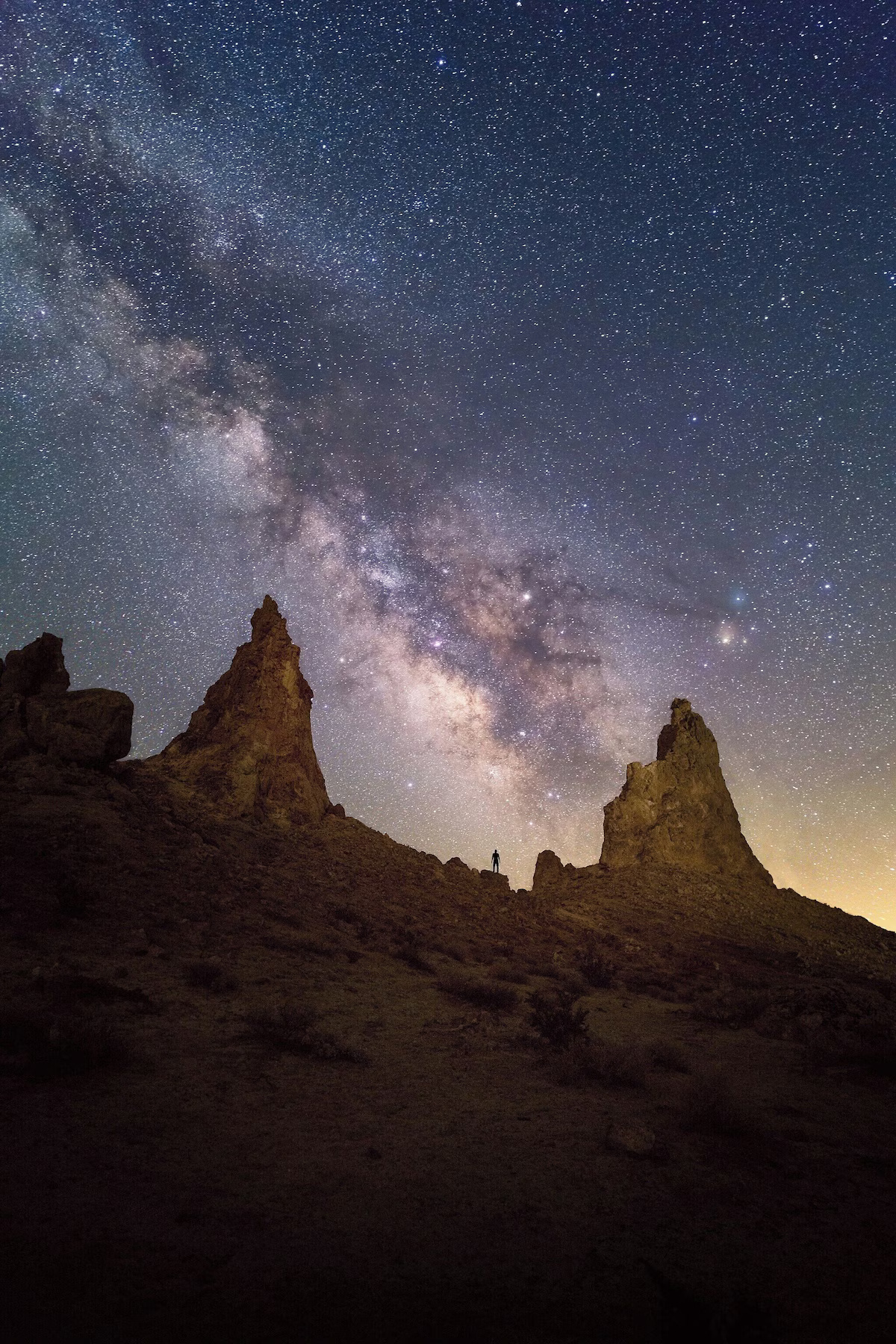 Night sky stargazing